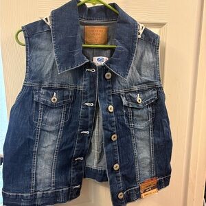 Amethyst Jeans Dark Blue Denim Vest